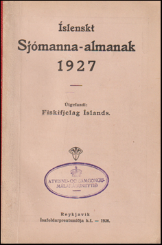 slenskt sjmanna-almanak 1927 # 70076