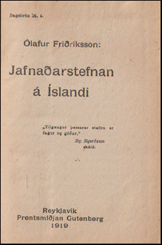 Jafnaarstefnan  slandi # 70118