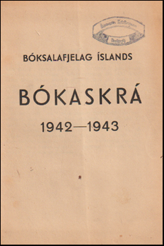 Bkaskr Bksalaflags slands 1942-1943 # 71383