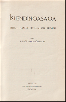 slendingasaga. Yfirlit handa sklum og alu # 71446