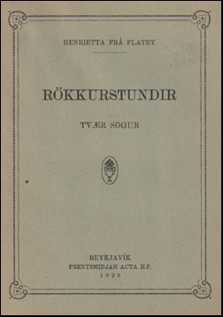 Rkkurstundir # 72052