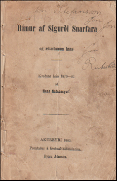 Rmur af Siguri snarfara og ttmnnum hans # 72093