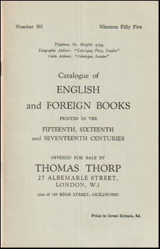 Catalogue of English and Foreign Books # 72922