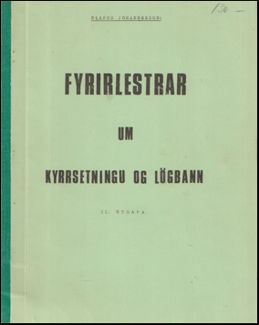 Fyrirlestrar um kyrrsetningu og lgbann # 74343