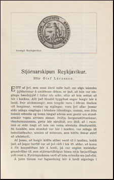 Stjrnskipun Reykjavkur # 74980