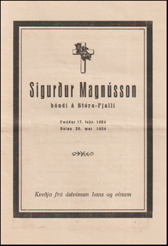 Sigurur Magnsson bndi  Stra-Fjalli # 76363