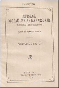 fisaga rar Sveinbjarnarsonar # 76297