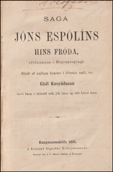 Saga Jns Esplns hins fra # 76626