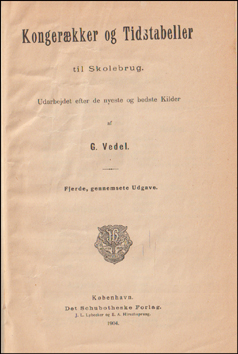Kongerkker og Tidstabeller # 76707