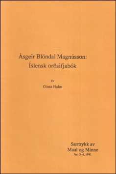 sgeir Blndal Magnsson: slensk orsifjabk # 76858