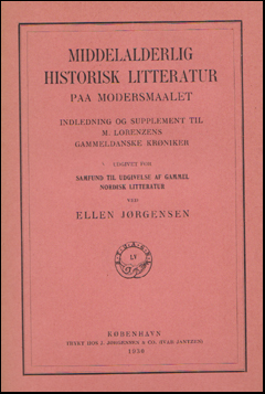 Middelalderlig historisk Litteratur paa Modersmaalet # 76905