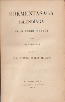 Bkmenntasaga slendinga fram undir sibt # 77088