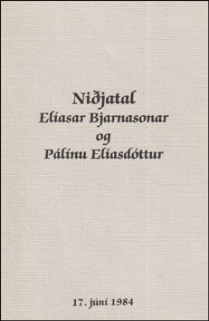 Nijatal Elasar Bjarnasonar og Plnu Elasdttur # 77211