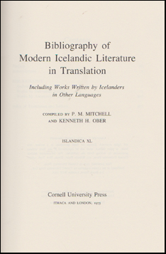 Bibliography of modern Icelandic literature # 78203