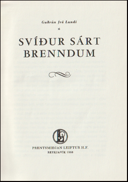 Svur srt brenndum # 88501