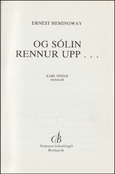 Og slin rennur upp... # 79307