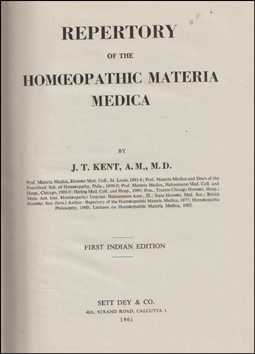 Repertory of the Homopatihc Materia Medica # 79392