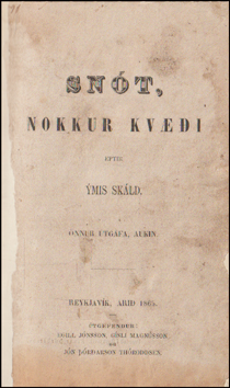 Snt. Nokkur kvi eptir mis skld # 88526