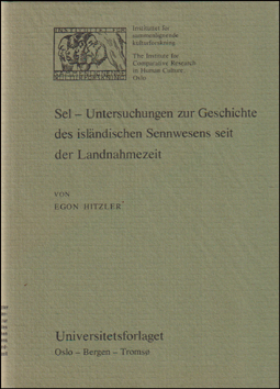 Sel. Untersuchungen zur Geschichte des islndischen Sennwesens # 82500