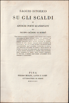 Saggio istorico su gli scaldi o antichi poeti scandinavi # 83915