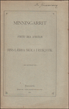 Minningarrit fimtu ra afmlis Hins lra skla # 85021