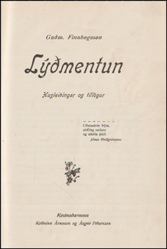 Lmenntun. Hugleiingar og tillgur # 85157