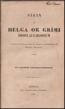 Sagan af Helga ok Grimi Droplaugarsonum # 85159