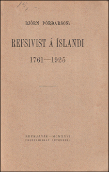 Refsivist á Íslandi 1761-1925 # 85177