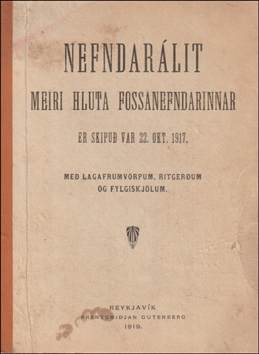 Nefndarlit meiri hluta Fossanefndar # 85822