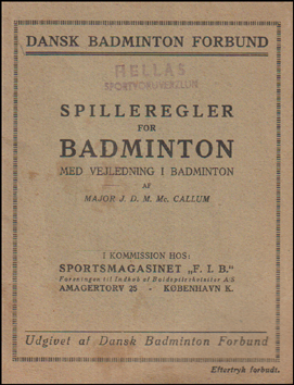 Spilleregler for Badminton # 86192