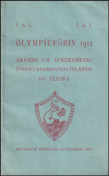 lympufrin 1912. kvi um afreksmerki rttasambands slands # 86375