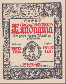 Sagan Landnama vm fyrstu bygging Islands # 87061