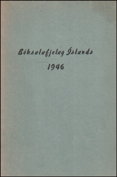 Bksalafjelag slands 1946 # 87789