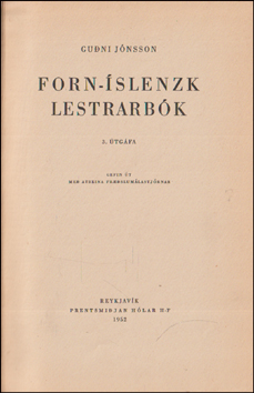 Forn-slenzk Lestrarbk # 88100