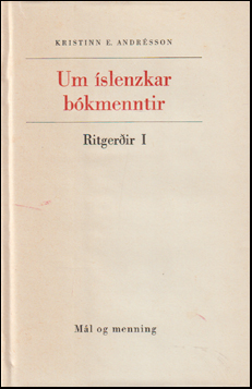 Um �slenzkar b�kmenntir I-II # 88333