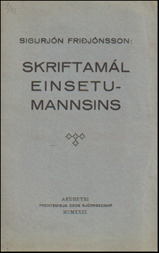 Skriftam�l einsetumannsins # 88379