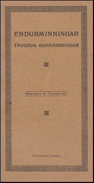 Endurminningar Tryggva Gunnarssonar # 88452