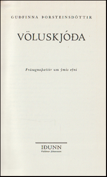 Vluskja. Frsagnattir um mis efni # 88459