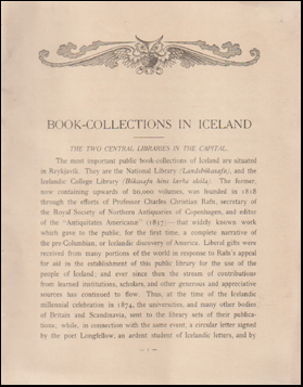 Book-collections in Iceland # 88508