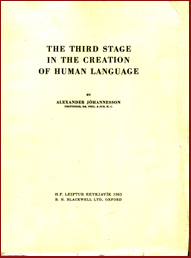 The third stage in the creation of human language # 4192