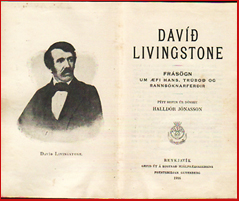 Dav Livingstone. Frsgn um fi hans, trbo og rannsknarferir # 5703