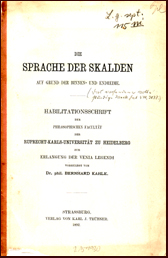 Die Sprache der Skalden auf Grund der Binnen- und Endreime # 5900