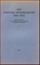 Det Nordiske Lovsamarbejde 1946  1952 # 13807
