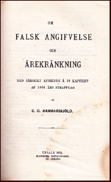 Om falsk angifvelse och rekrnkning # 15342