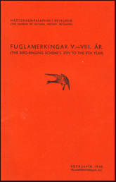 Fuglamerkingar V.  VIII # 13812