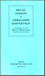 Privat indsats i Grnlands erhvervsliv # 14254