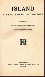 Island Strejflys over land og folk # 17459