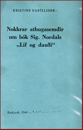 Nokkrar athugasemdir um bk Sig. Nordals "Lf og daui" # 22806