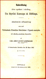 Underskning fver sprket i skriften # 4445