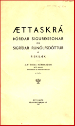 ttarskr rar Sigurssonar og Sigrar Runlfsdttur  Fiskilk # 6337